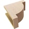 Ekena Millwork 6"W x 12"D x 12"H Classic Alpine Rough Cedar Woodgrain TimberThane Corbel, Primed Tan CORUR06X12X12ALPRCPR - alternate 5